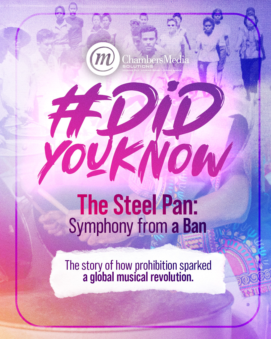 DYK CMS steelpan #DidYouKnow The Steel Pan: Symphony from a Ban The story of how prohibition sparked a global musical revolution.