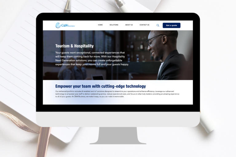 Image of website copy I created within a computer screen frame.