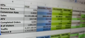 Image of a spreadsheet I'll be reusing for social media management.
